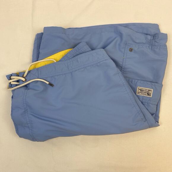 Polo Ralph Lauren Swim Trunks Light Blue Shorts Netted Size 4XB Big & Tall - Picture 12 of 14